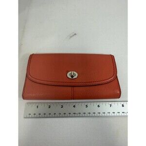 Coach Park Leather Turnlock Slim Envelope Wallet EXCELLENT